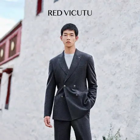 VICUTU/威可多休闲西服男舒适亲肤商务休闲百搭西装外套图片