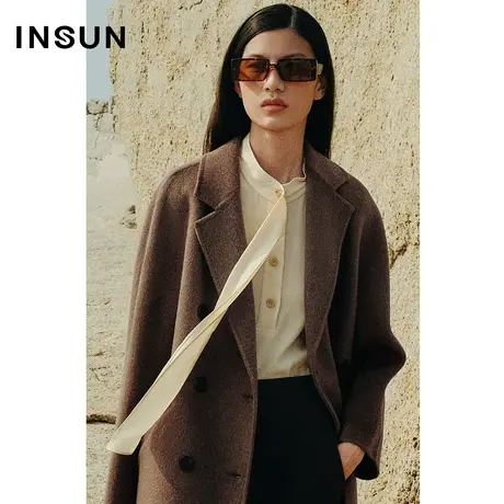 恩裳商场同款秋季时尚立领飘带个性设计显瘦三醋酸衬衫女商品大图