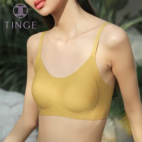 TINGE无钢圈U型美背果冻无痕内衣女文胸小胸聚拢收副乳胸罩夏薄款商品大图