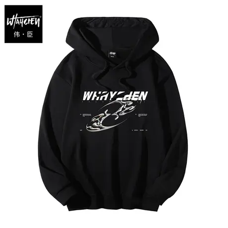 伟臣大码男装加肥加大男卫衣胖子春秋男士秋季连帽潮个性潮流图案商品大图