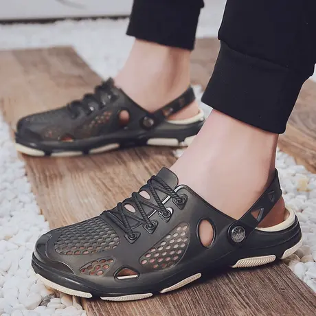 雨鞋男款夏季时尚钓鱼胶鞋涉水鞋防滑厨师水鞋厨房套鞋防水鞋男士商品大图