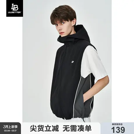 Lilbetter工装马甲男2024春季新款潮牌马甲运动户外坎肩潮男穿搭图片