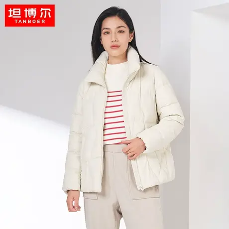 【商场同款】坦博尔羽绒服女2022年新款宽松秋冬外套TB331352图片