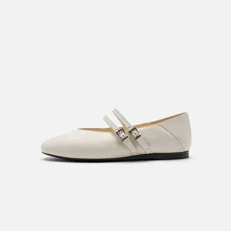 Nine West/玖熙2025年春季新款玛丽珍鞋女圆头平跟单鞋舒适奶奶鞋商品大图