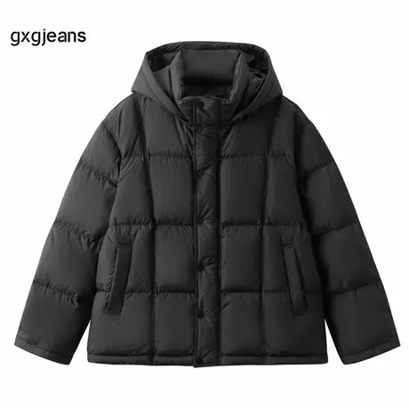 gxg.jeans男装 连帽羽绒服短款外套黑色防寒面包服潮25年冬热卖商品大图