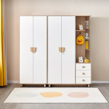 全友家私简约北欧儿童衣柜收纳柜储物柜卧室儿童衣柜商品大图