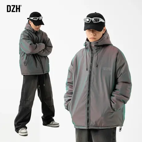 男士冬季外套男款潮牌棉服男2023新款加厚保暖棉袄美式棉衣冲锋衣商品大图