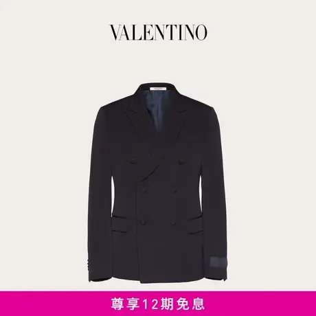 【24期免息】华伦天奴男士 MAISON VALENTINO 双排扣羊毛夹克外套商品大图