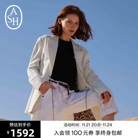 ASH女装新款NEW YORK系列时尚流苏休闲百搭西装外套长袖外套商品大图