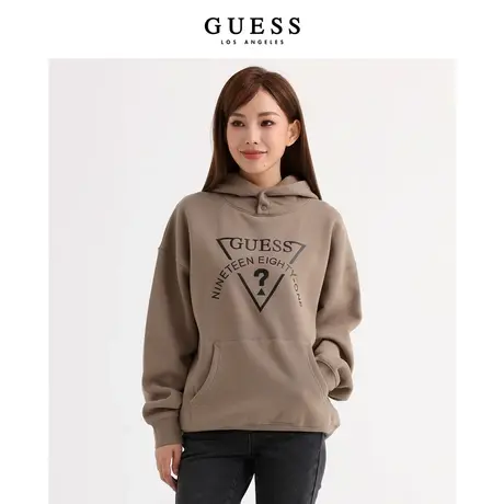 GUESS休闲简约美拉德字母LOGO连帽卫衣-M3PP33K2Q40商品大图