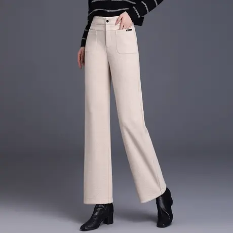 阔腿裤女2023秋冬新款高腰宽松直筒裤垂感显瘦通勤长裤气质休闲裤商品大图