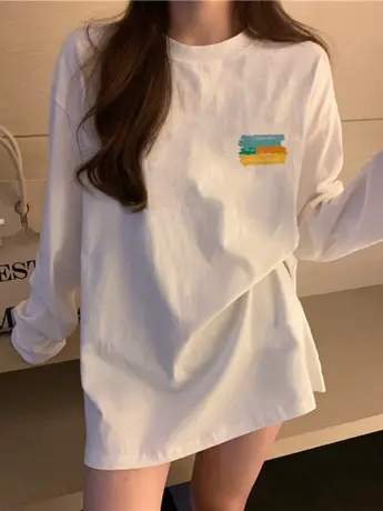 初春秋装仿棉长袖t恤女2023新款冬季加绒时尚洋气内搭打底衫上衣图片