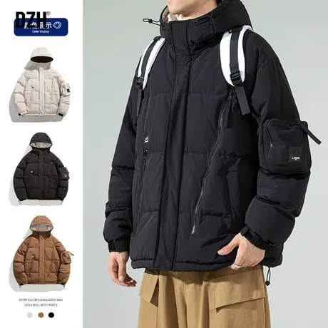 男士黑色棉服男款冬季加厚休闲立领棉衣外套男生保暖面包服棉袄子商品大图