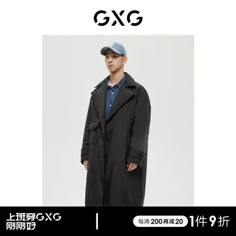 GXG男装商场同款绿意系列黑色羽绒服2022年冬季新品图片