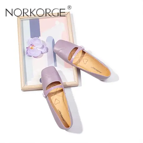 唯美灰紫色时装单鞋图片