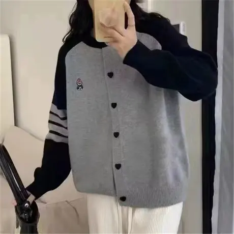 早秋韩系chic别致上衣开衫针织外套女春秋款2023新款初春女装毛衣图片