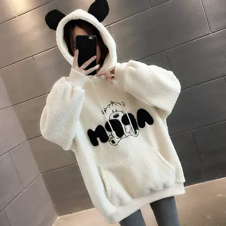 卫衣2023年新款女装韩版秋冬季秋款秋装宽松女士加绒外套爆款上衣图片