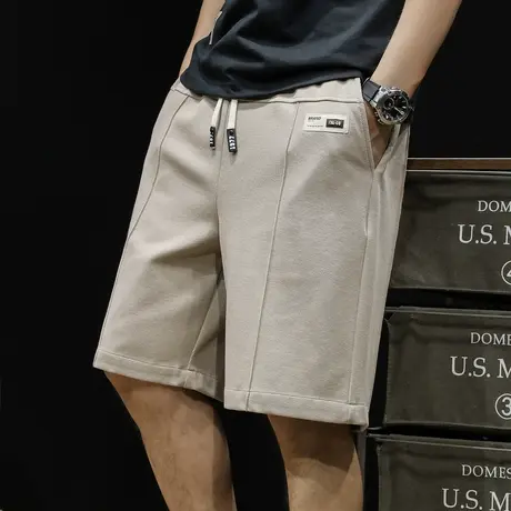 夏天运动短裤男士五分裤夏季宽松大码ins潮牌休闲5分男裤篮球中裤图片