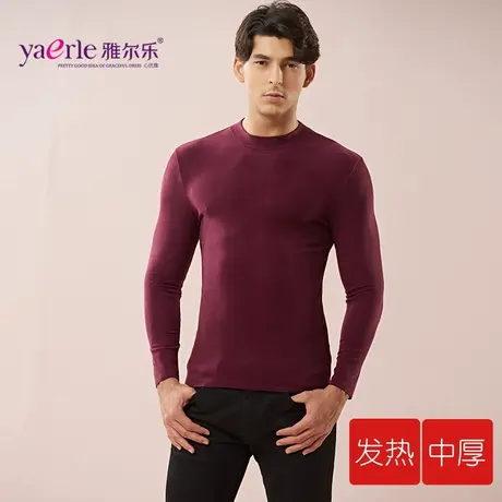 雅尔乐37度恒温黑科技保暖内衣无痕上衣单件高领打底衫秋衣男内穿图片