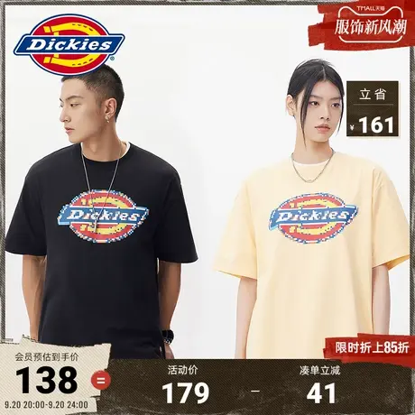 Dickies商场同款23新品工装灵感春夏男女休闲大Logo印花短袖T恤图片