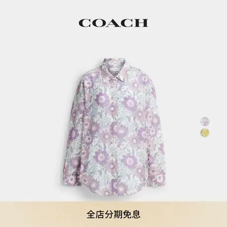 【新品】COACH/蔻驰女士棉薄纱衬衫上衣休闲舒适商品大图