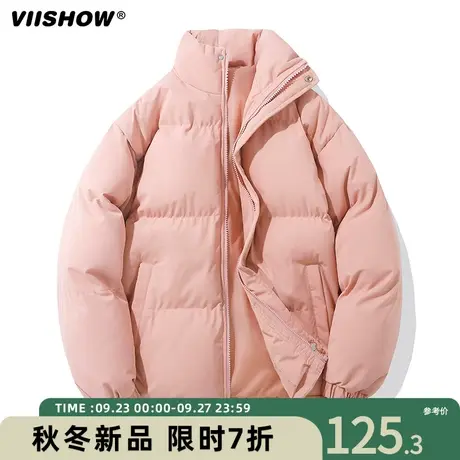 VIISHOW潮牌保暖面包服男生痞帅棉衣冬季宽松加厚衣服美式棉服男商品大图