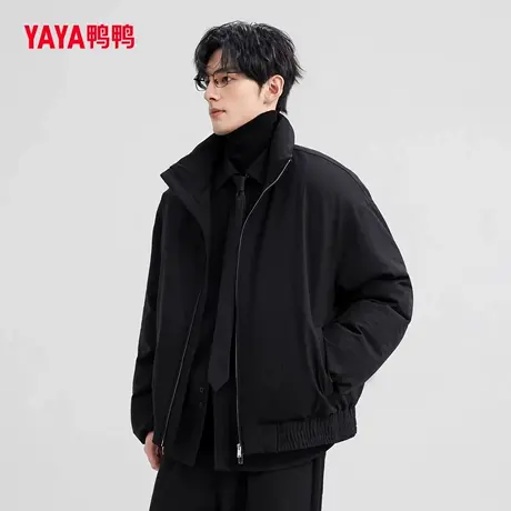 YAYA鸭鸭羽绒服男冬季2025年新款立领宽松时尚潮流百搭羽绒外套商品大图