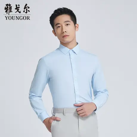 雅戈尔奥莱 商场同款男士衬衫秋季新款官方商务休闲长袖衬衫商品大图