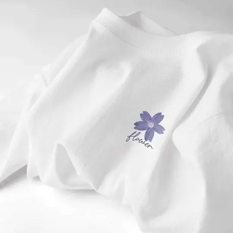 白色纯棉短袖t恤女2025夏季新款宽松女士半袖体恤时尚设计感上衣商品大图