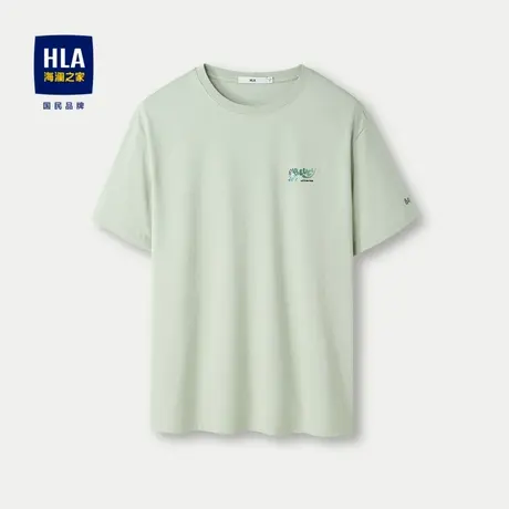 HLA/海澜之家布鲁伊联名系列短袖T恤24春夏新圆领卡通印花短袖男图片