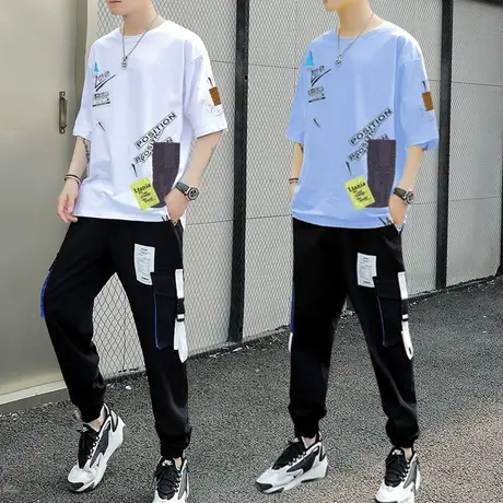 13青少年夏季运动套装男孩12-15岁初中高中学生大童夏装短袖t恤14商品大图