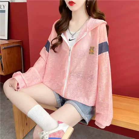 户外透气防晒衣女夏季韩版宽松薄款冰丝百搭速干防晒服外套空调衫图片