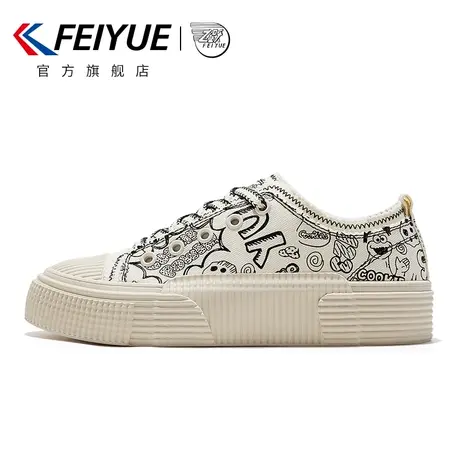 feiyue/飞跃×芝麻街联名款帆布鞋女鞋2023春款可爱印花休闲鞋851商品大图