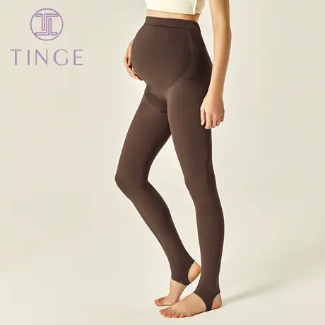 TINGE春秋冬磨毛孕妇踩脚裤袜保暖显瘦光腿肉色神器连裤袜打底袜图片