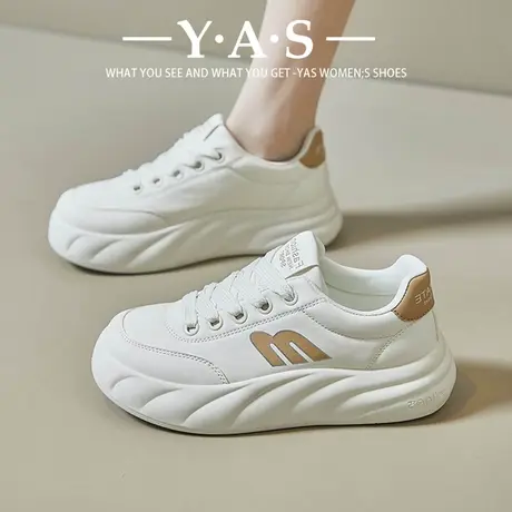 软皮复古板鞋女2024春秋新款超火美拉德高帮鞋厚底休闲大头面包鞋图片