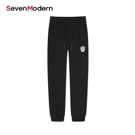 【清仓商场同款】柒牌奥莱男装潮SevenModern宽松运动抽绳休闲裤商品大图