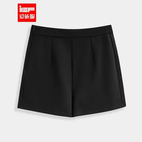 IEF/爱依服【微胖】大码女装2025秋季新款韩版简约纯色百搭短裤图片