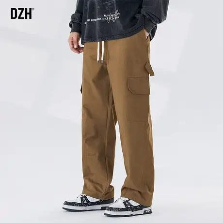 男士美式复古工装裤男2023新款秋季直筒裤纯棉休闲裤男款宽松裤子商品大图