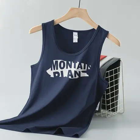 莫代尔背心男夏季健身篮球跨栏运动坎肩速干冰丝凉感吊带无袖t恤商品大图