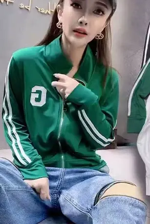 牛奶丝面膜防晒衣女2023春夏新款双杠运动休闲外套长袖防晒衫薄款图片