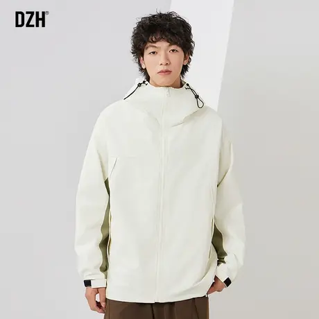 男生防风冲锋衣外套男秋季潮高级感男装2024新款休闲夹克登山衣服商品大图