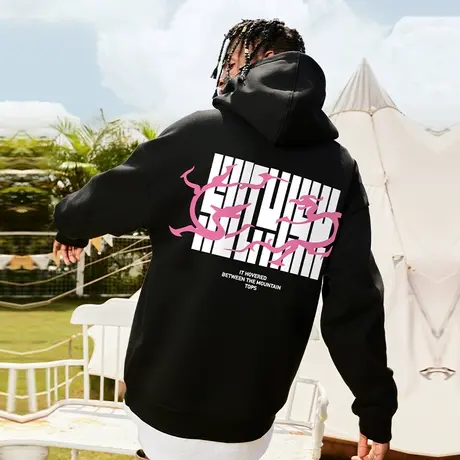 Nuthink国潮新年大码保暖过年属龙加绒加厚龙年本命年卫衣男外套商品大图