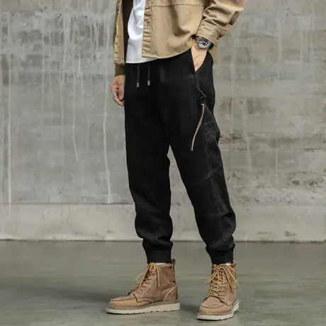 休闲潮流束脚裤子男款裤子男款休闲裤时尚户外工装裤男宽松潮流男商品大图