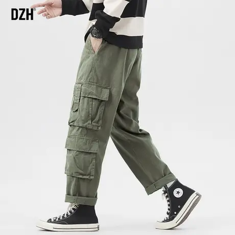 男士直筒裤美式工装裤男高街潮牌休闲长裤2024年春季宽松裤子男款商品大图