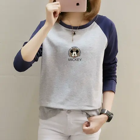 纯棉长袖t恤女装早秋装2022年新款秋季打底衫宽松女士秋款上衣服商品大图