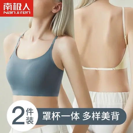 美背内衣女小胸聚拢夏季背心一体式无痕露背文胸外穿隐形抹胸裹胸图片
