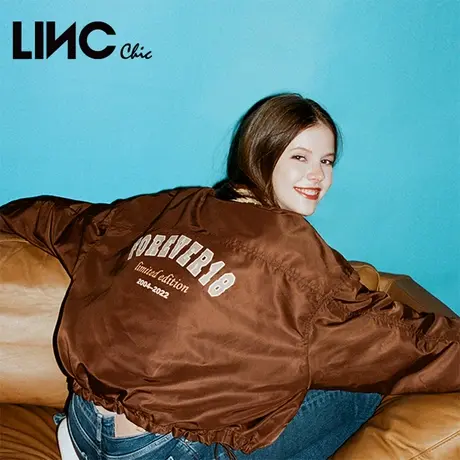 LINC金羽杰羽绒服女2023秋冬季新款复古学院轻薄反季断码女款夹克商品大图