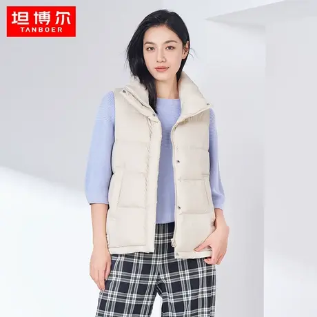 【商场同款】坦博尔轻薄羽绒马甲女秋冬轻型马夹内胆TB330032图片