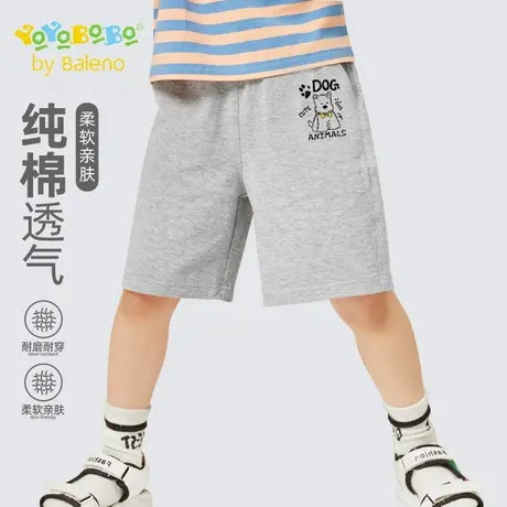 班尼路YBB系列男童短裤夏季外穿儿童纯棉薄款五分裤中大童运动裤图片