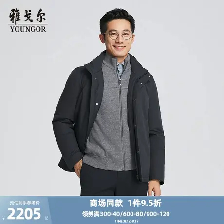 【商场同款】雅戈尔男士羽绒服冬季新款官方商务休闲短款羽绒服男商品大图